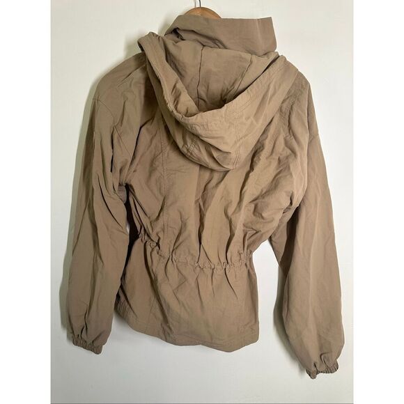 Calia Tan Windbreaker Cinch Waist Jacket Size XS New - Picture 3 of 4